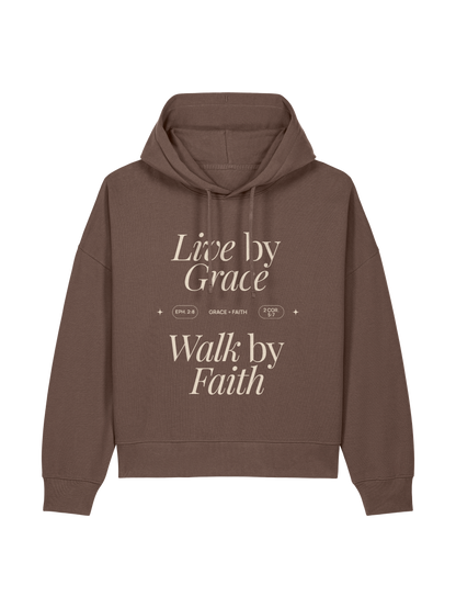REAXED FIT HOODIE LIVE BY GRACE - stella-nora-mocha-front.png - 1