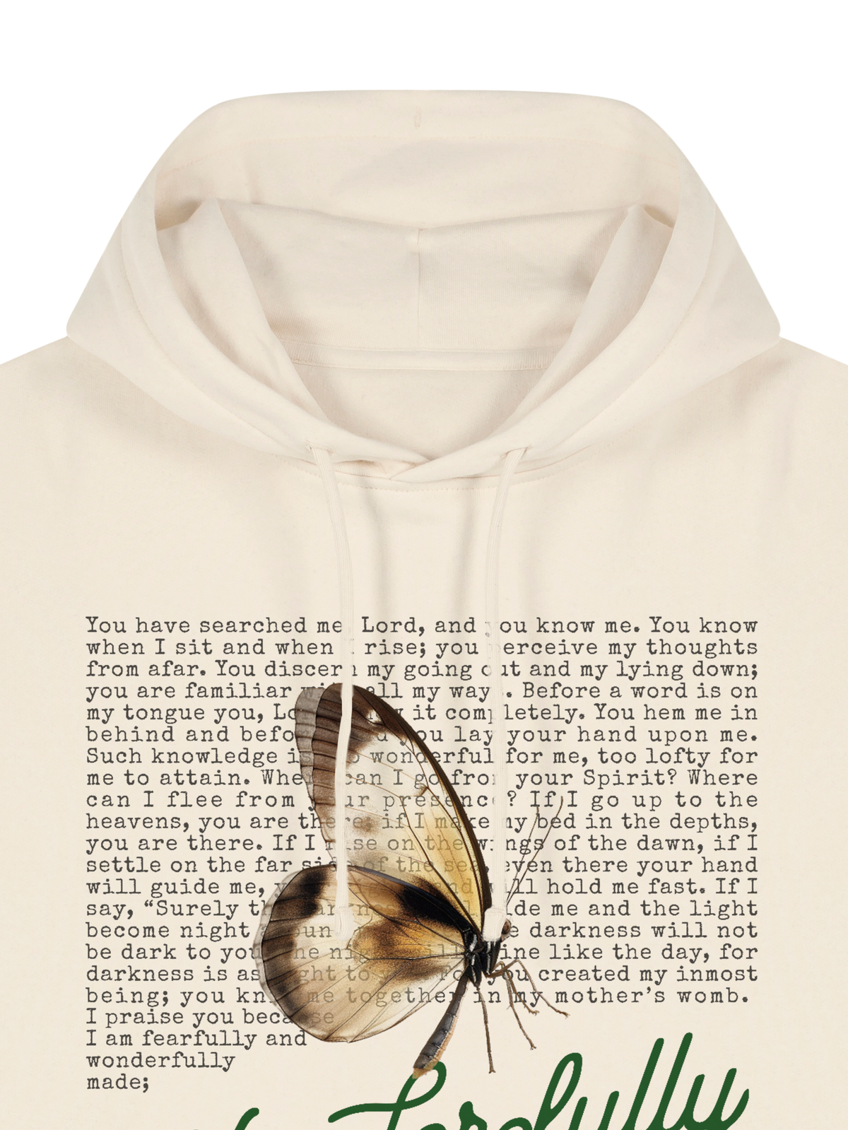 RELAXED FIT HOODIE WONDERFULLY MADE - stella-nora-natural-raw-front-close-1.png - 2