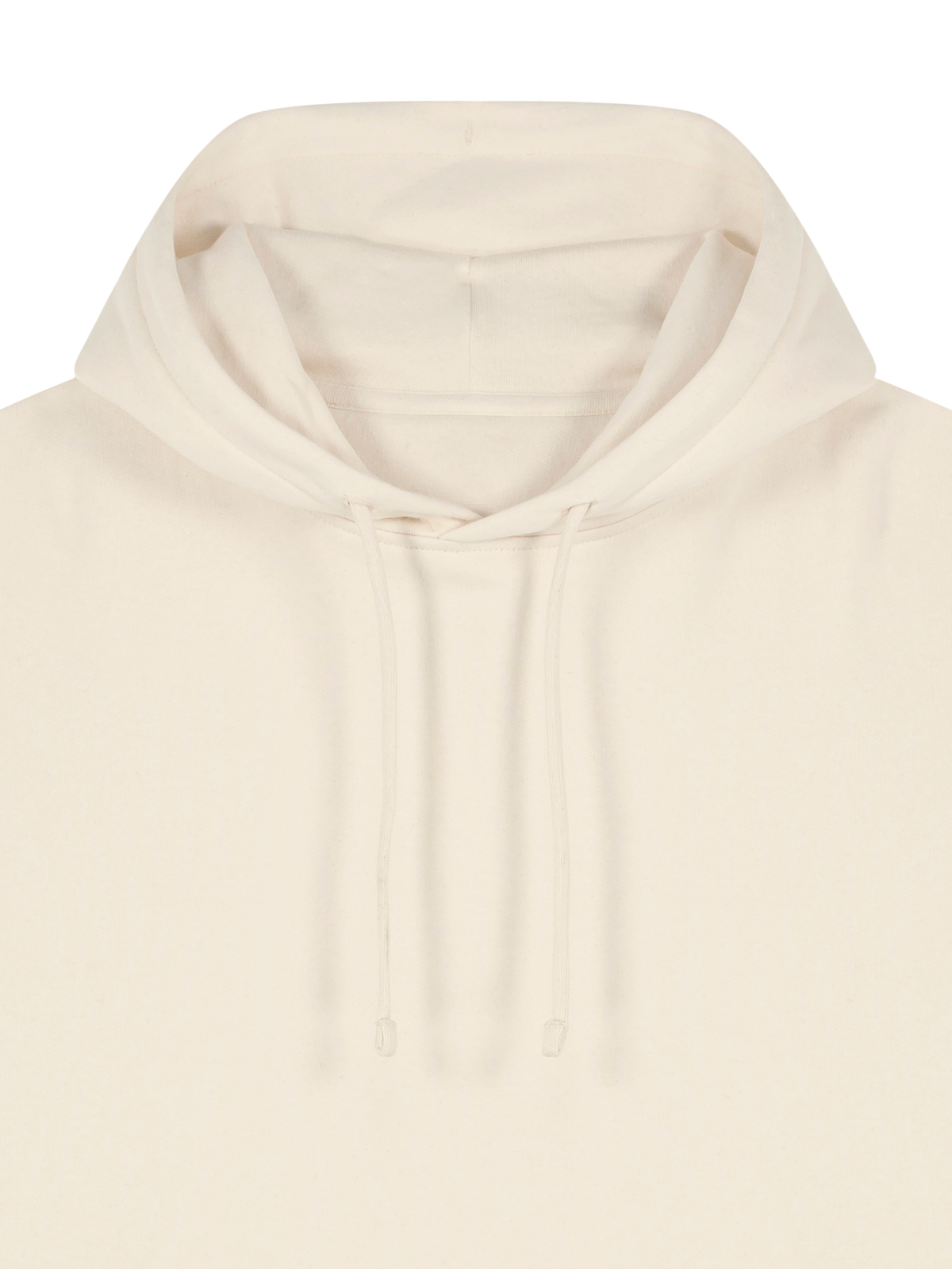 RELAXED FIT HOODIE CLOTHED IN STRENGTH - stella-nora-natural-raw-front-close-1.png - 3