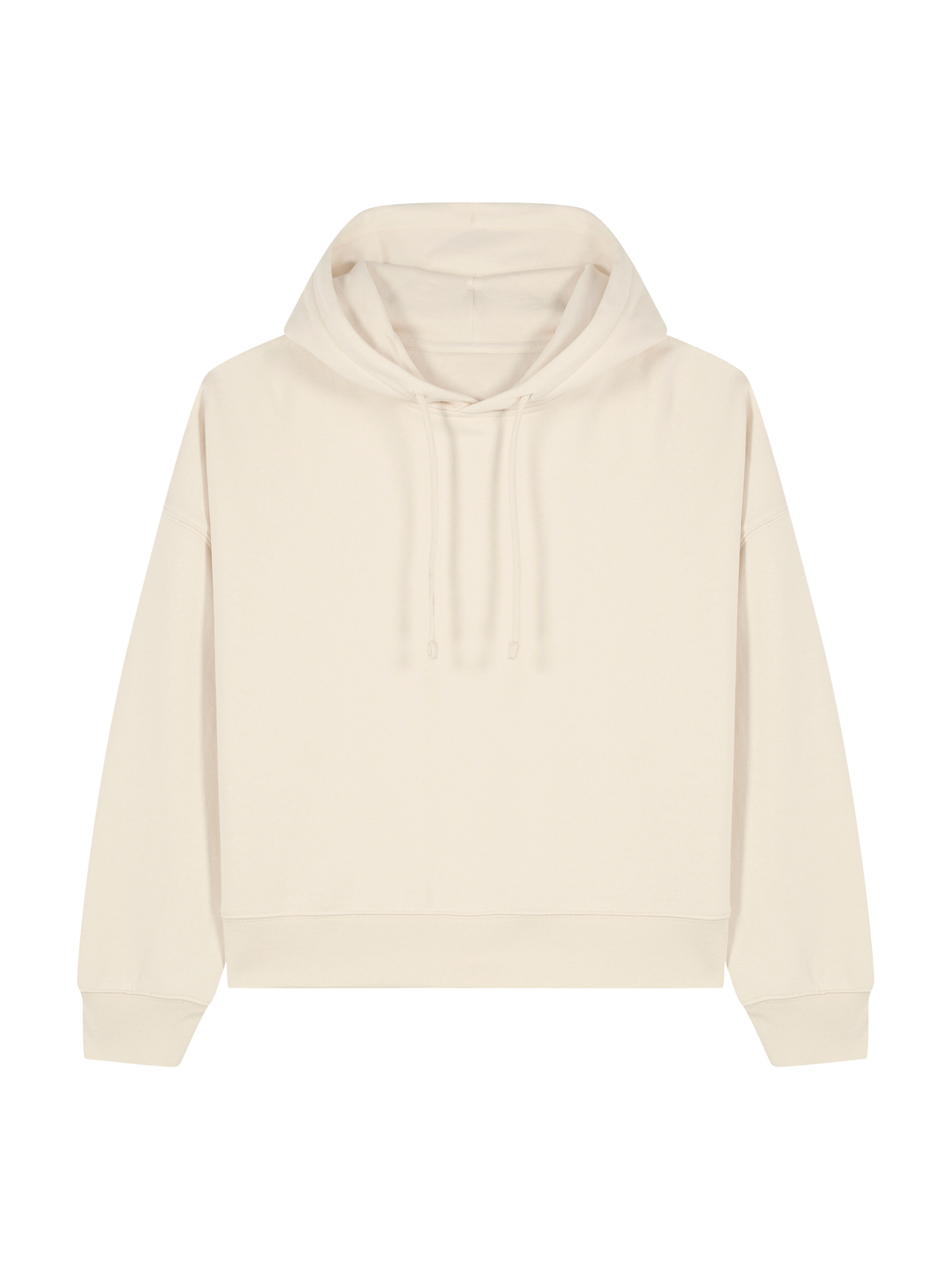 RELAXED FIT HOODIE CLOTHED IN STRENGTH - stella-nora-natural-raw-front.png - 4