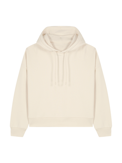 RELAXED FIT HOODIE CLOTHED IN STRENGTH - stella-nora-natural-raw-front.png - 4