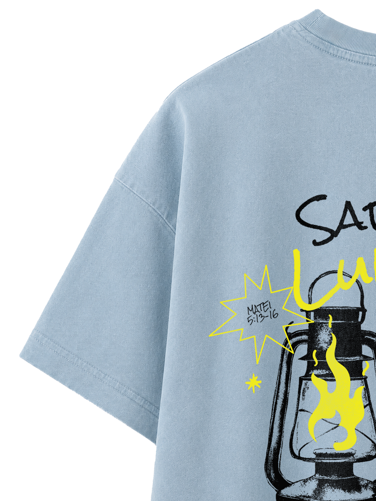 VINTAGE RELAXED FIT T-SHIRT SARE SI LUMINA - vintage-freestyler-dyed-blue-stone-back-close-1.png - 3