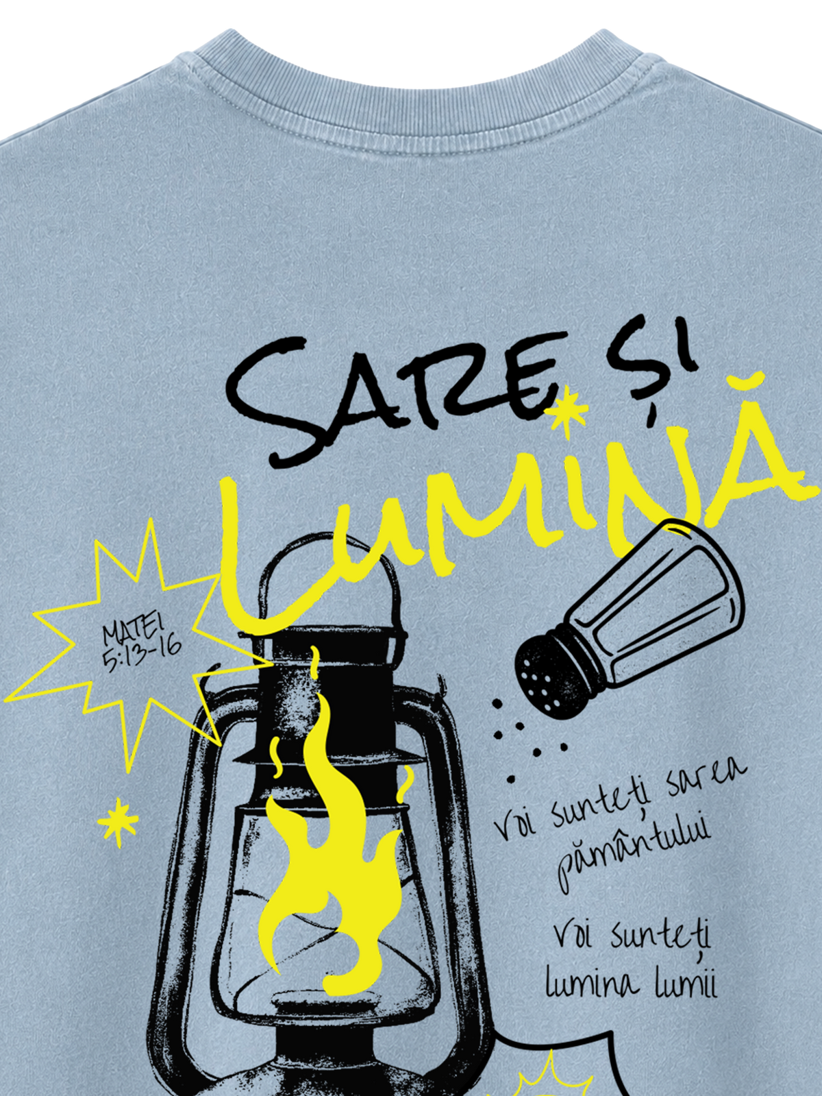 VINTAGE RELAXED FIT T-SHIRT SARE SI LUMINA - vintage-freestyler-dyed-blue-stone-back-close-2.png - 2