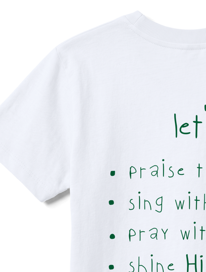 KIDS REGULAR FIT T-SHIRT LETS - white-back-close-1.png - 5