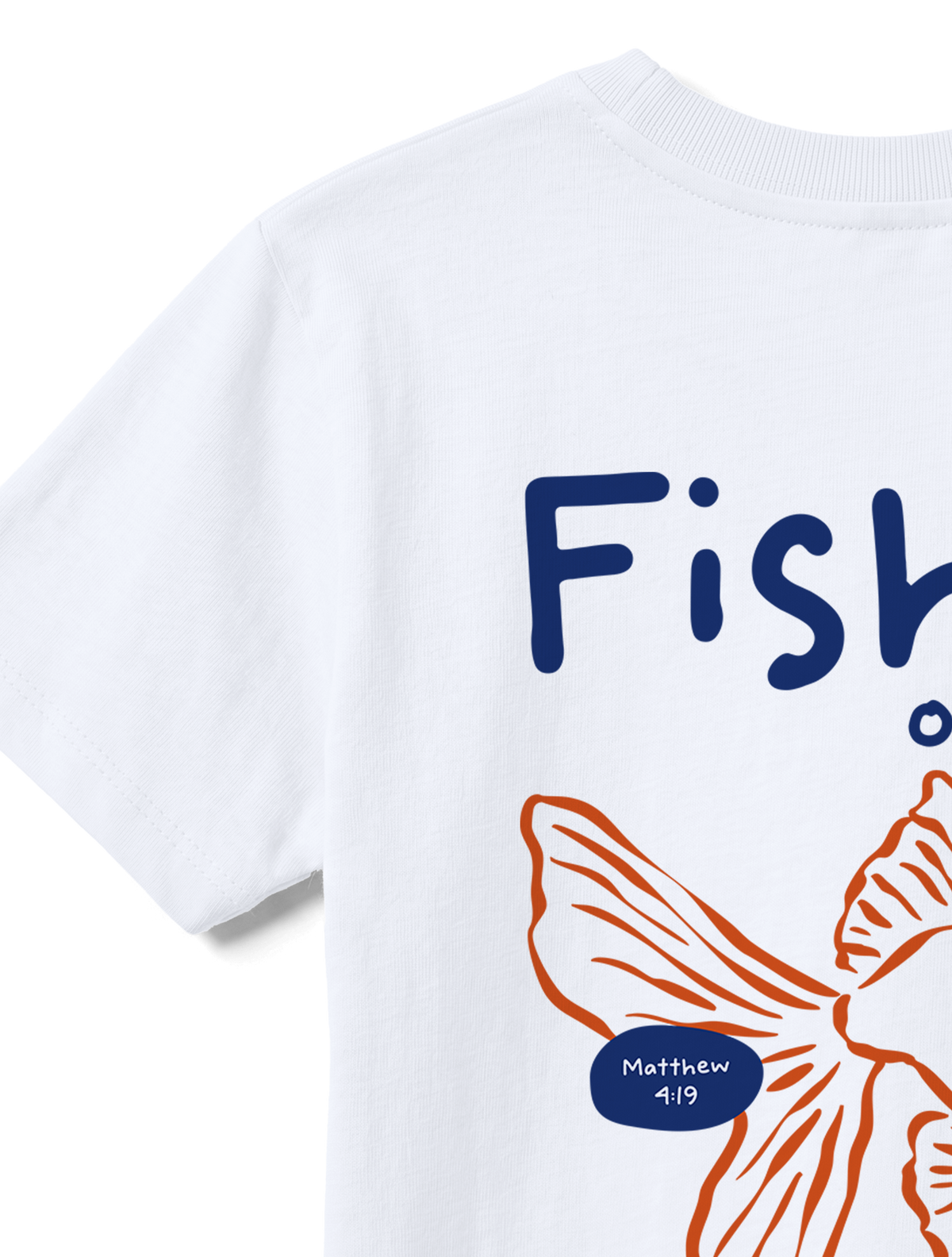 KIDS REGULAR FIT T-SHIRT FISHER OF MEN - white-back-close-1.png - 5