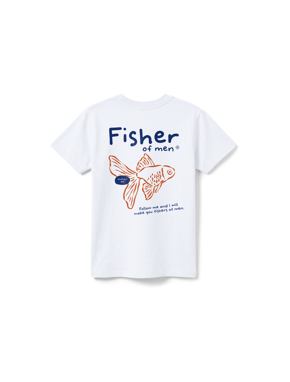 KIDS REGULAR FIT T-SHIRT FISHER OF MEN - white-back.png - 1