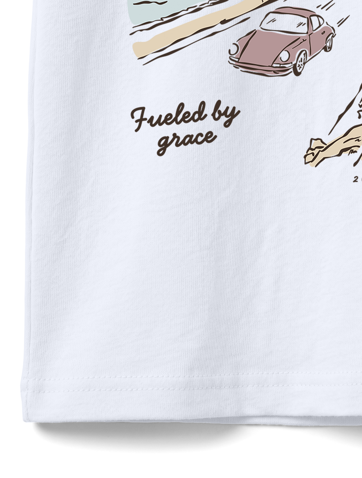 KIDS REGULAR FIT T-SHIRT DRIVEN BY GRACE - white-close-3.png - 7