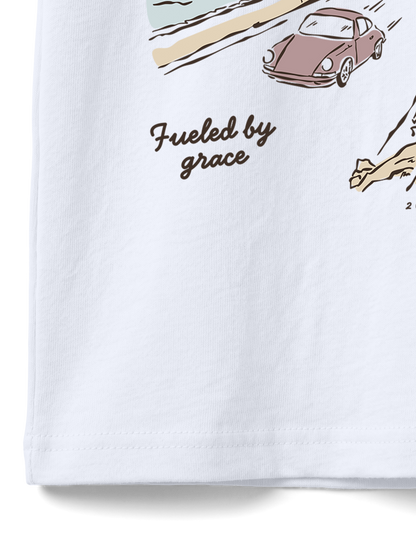 KIDS REGULAR FIT T-SHIRT DRIVEN BY GRACE - white-close-3.png - 7