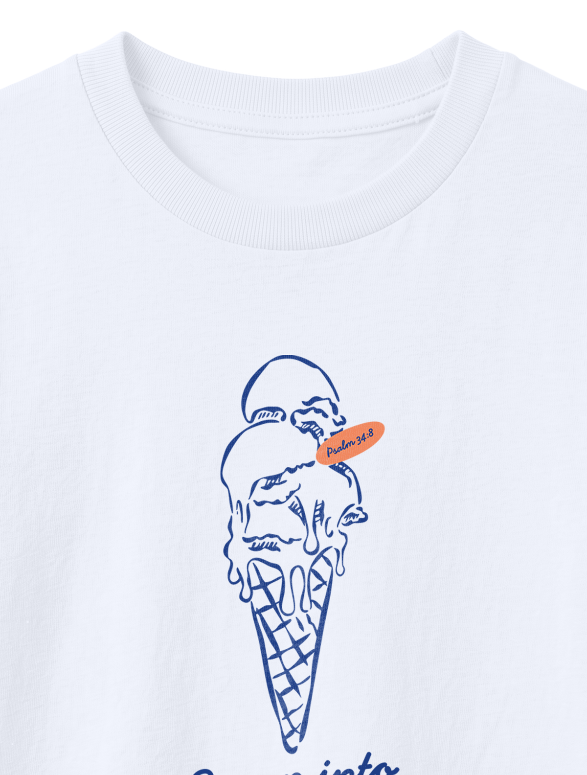 KIDS REGULAR FIT T-SHIRT SCOOP INTO GODS GOODNESS - white-front-close-1.png - 5