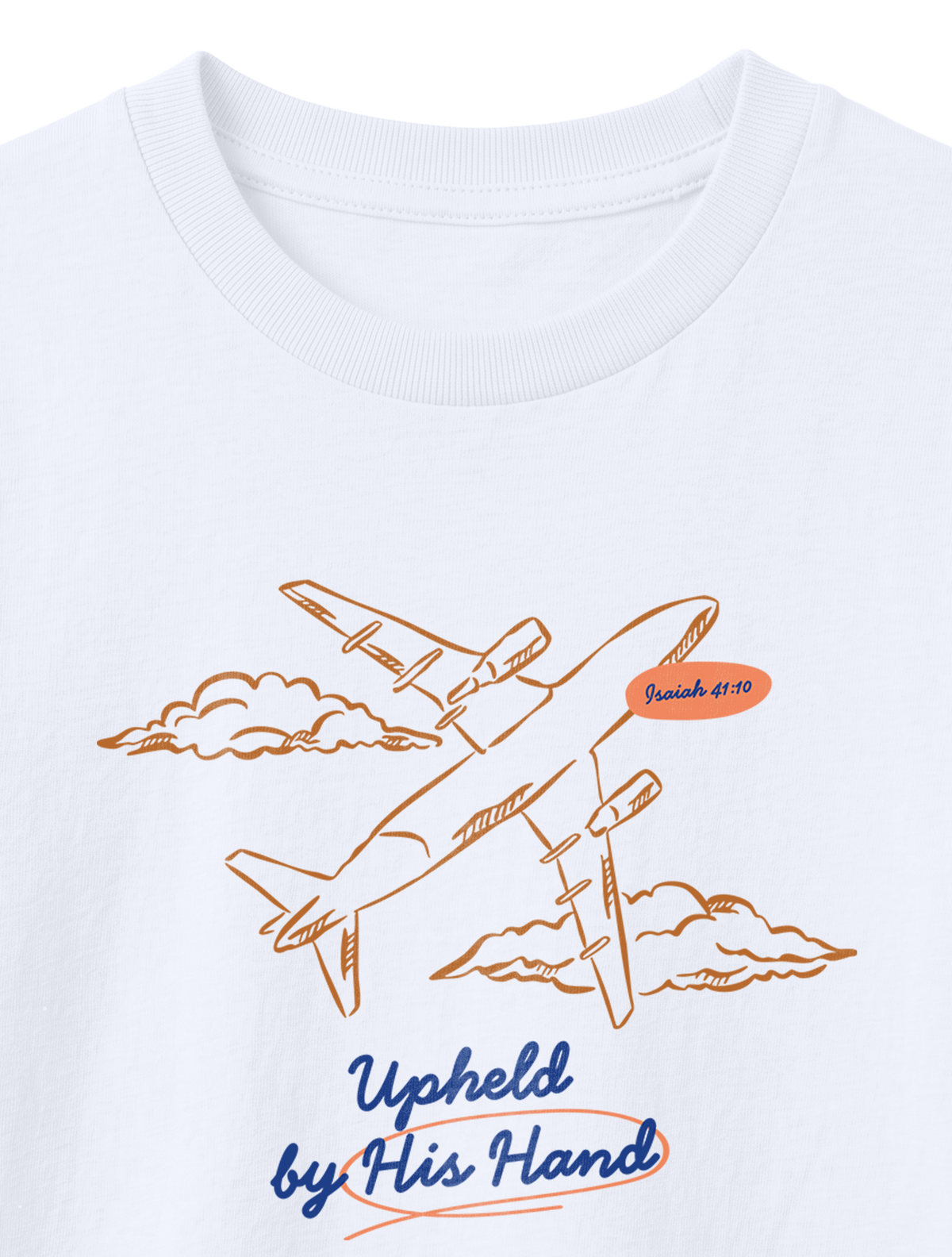 KIDS REGULAR FIT T-SHIRT UPHELD BY HIS HAND - white-front-close-1.png - 4