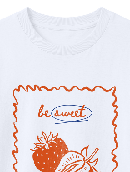 KIDS REGULAR FIT T-SHIRT BE SWEET - white-front-close-1.png - 4