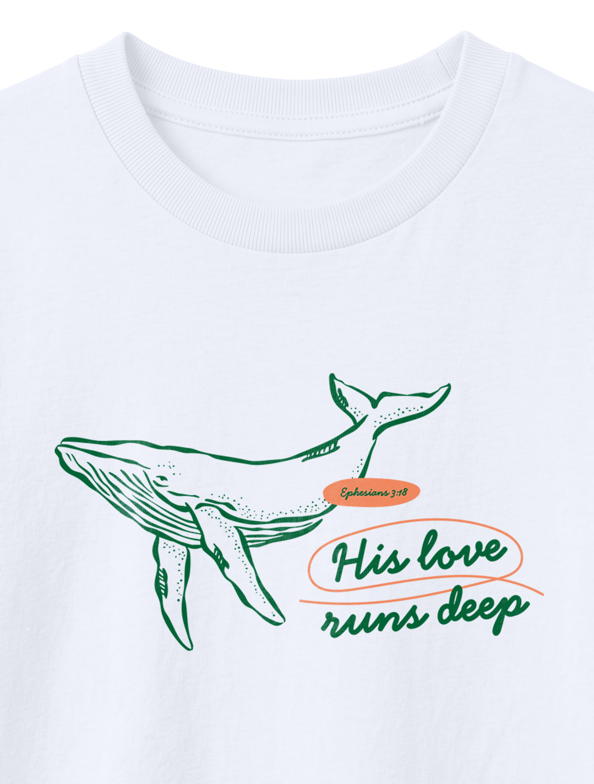KIDS REGULAR FIT T-SHIRT HIS LOVE RUNS DEEP - white-front-close-1.png - 8