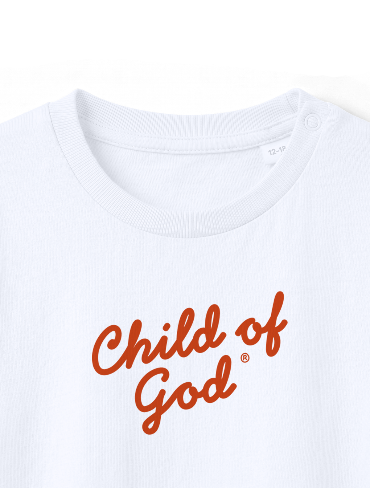 BABY REGULAR FIT T-SHIRT CHILD OF GOD SCRIPT - white-front-close-1.png - 5
