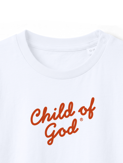 BABY REGULAR FIT T-SHIRT CHILD OF GOD SCRIPT - white-front-close-1.png - 5