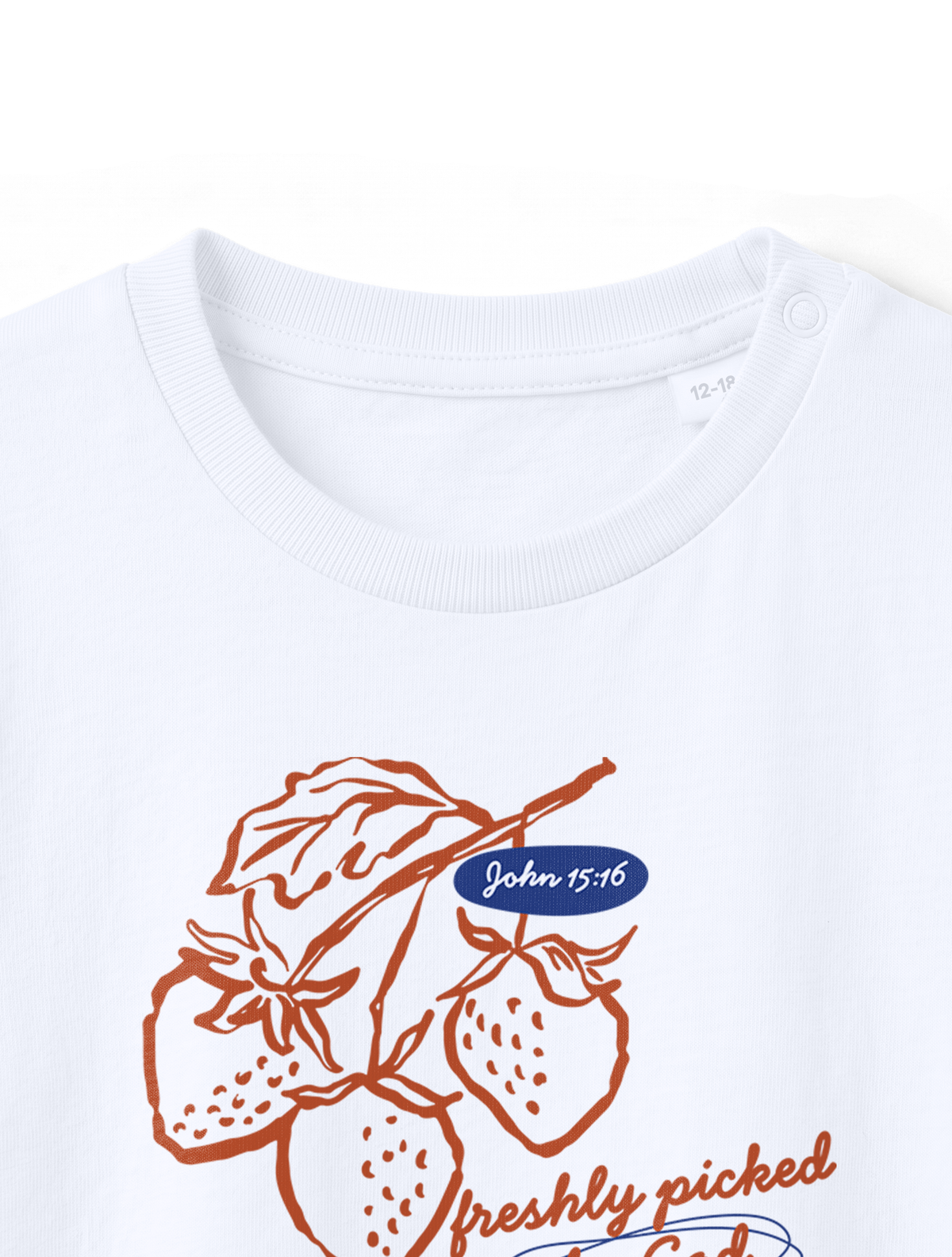 BABY REGULAR FIT T-SHIRT FRESHLY PICKED BY GOD - white-front-close-1.png - 8