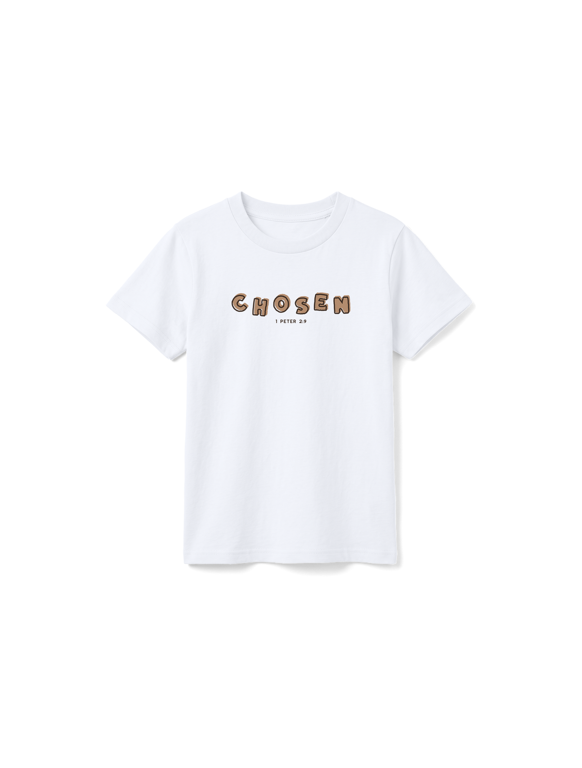 KIDS REGULAR FIT T-SHIRT CHOSEN - white-front.png - 7