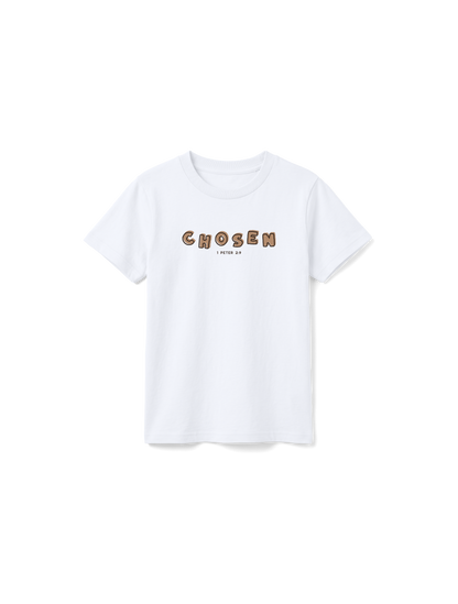 KIDS REGULAR FIT T-SHIRT CHOSEN - white-front.png - 7