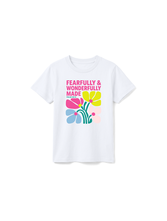 KIDS T-SHIRT FEARFULLY AND WONDERFULLY MADE - white-front.png - 1