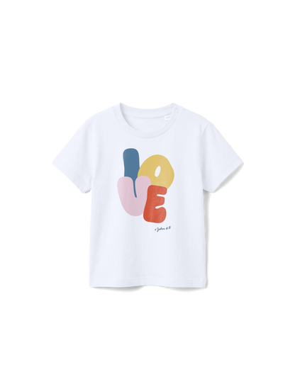 BABY REGULAR FIT T-SHIRT LOVE - white-front.png - 1