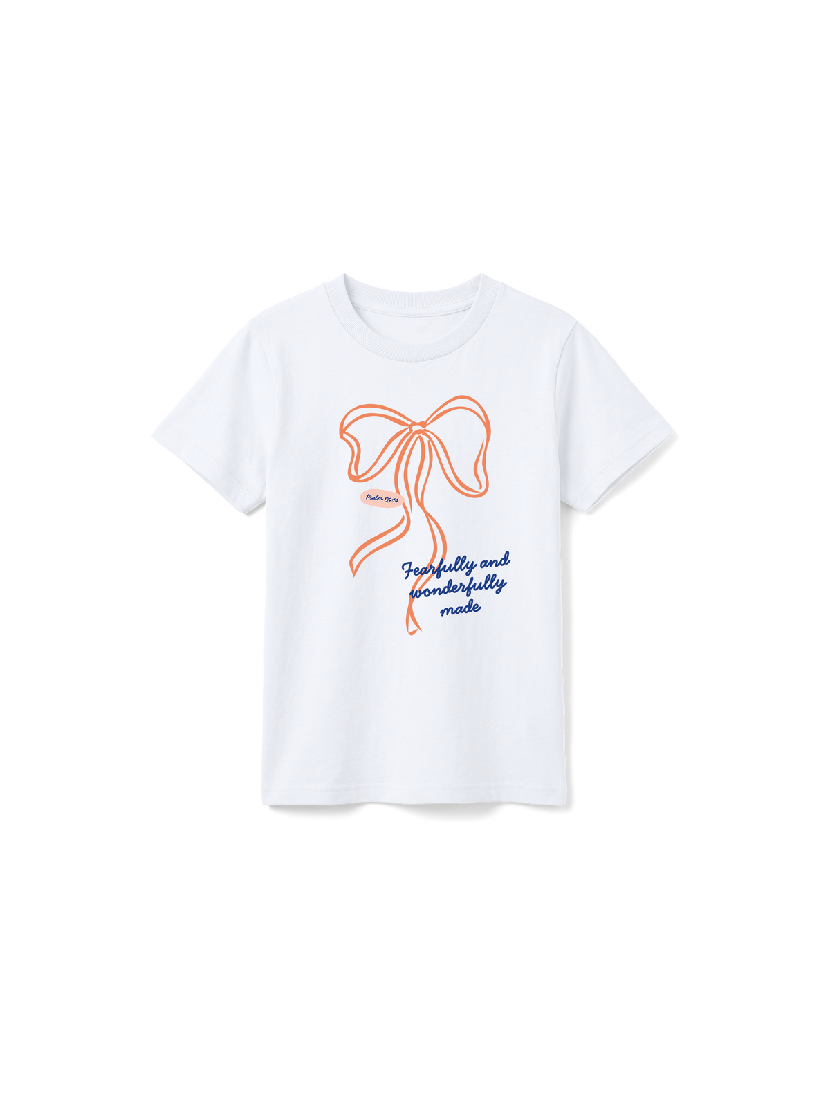 KIDS REGULAR FIT T-SHIRT FEARFULLY AND WONDERFULLY MADE - white-front.png - 1