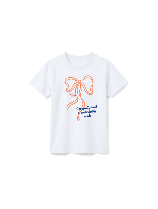 KIDS REGULAR FIT T-SHIRT FEARFULLY AND WONDERFULLY MADE - white-front.png - 1