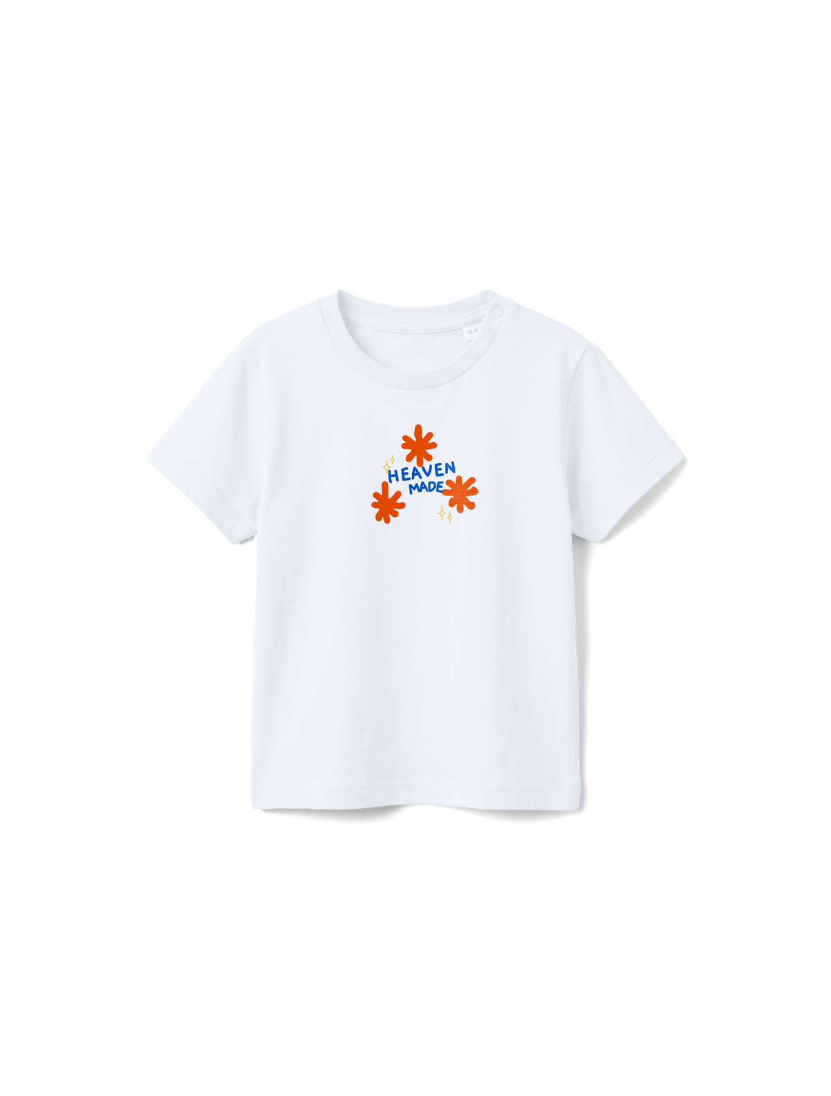 BABY REGULAR FIT T-SHIRT HEAVEN MADE - white-front.png - 1