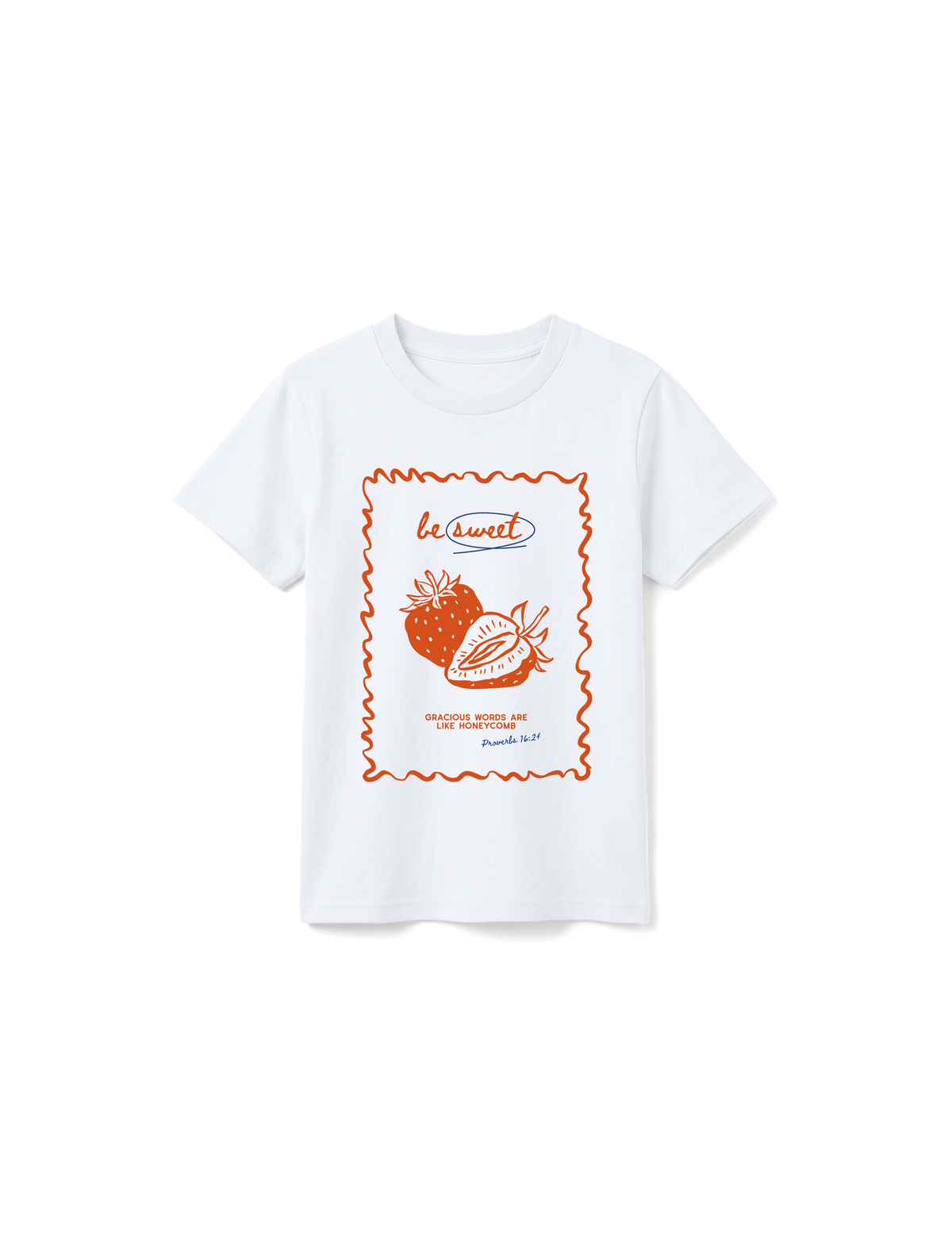 KIDS REGULAR FIT T-SHIRT BE SWEET - white-front.png - 1