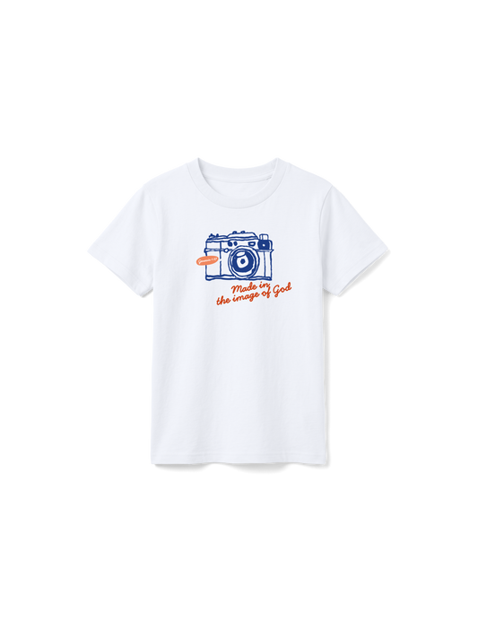 KIDS REGULAR FIT T-SHIRT MADE IN THE IMAGE OF GOD - white-front.png - 1