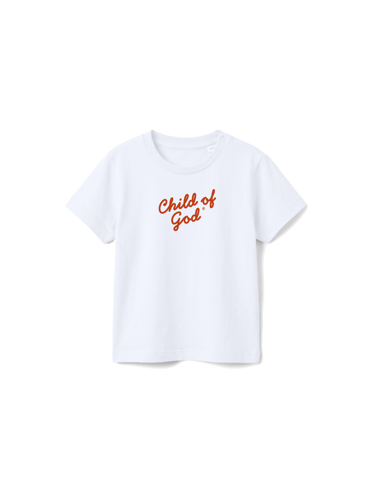 BABY REGULAR FIT T-SHIRT CHILD OF GOD SCRIPT - white-front.png - 1