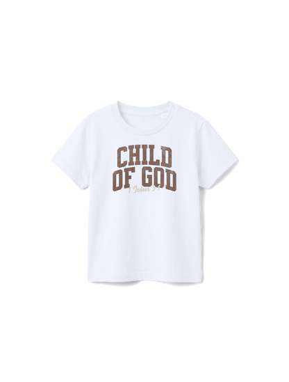 BABY REGULAR FIT T-SHIRT VARSITY CHILD OF GOD - white-front.png - 7