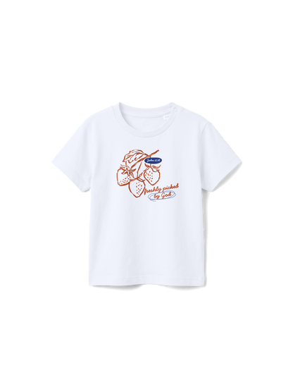 BABY REGULAR FIT T-SHIRT FRESHLY PICKED BY GOD - white-front.png - 7